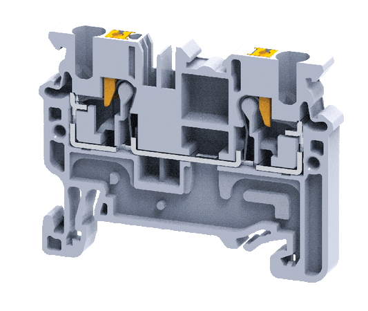 Connectwell CP2.5 2.5 sq.mm Feed Thru Push IN Terminal Block - Electra Traders | Electronic Components & Gadgets India