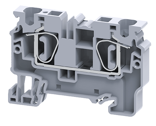 Connectwell CX6 6 sq.mm Feed Thru Spring Clamp Terminal Block - Electra Traders | Electronic Components & Gadgets India