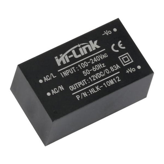 Hi-Link HLK-10M12 12V 10W AC-DC Power Converter (AC to DC Switch Power Supply Module) - Electra Traders | Electronic Components & Gadgets India