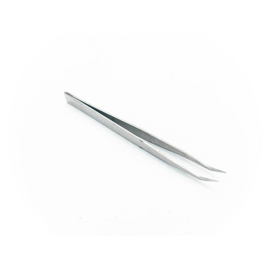 Curved Tip Precision Tweezer (Silver) - Electra Traders | Electronic Components & Gadgets India
