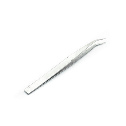 Curved Tip Precision Tweezer (Silver) - Electra Traders | Electronic Components & Gadgets India
