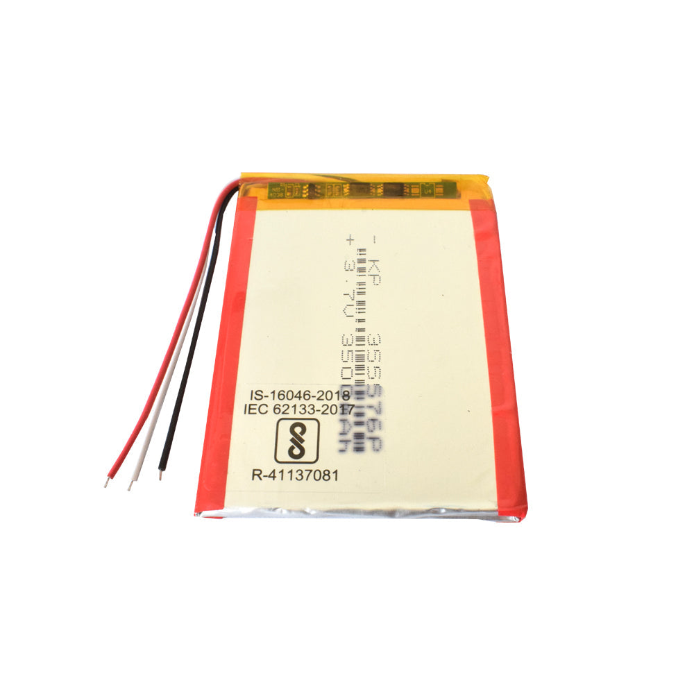 KP 3.7V 3500mAh Lithium Polymer Rechargeable Battery - Electra Traders | Electronic Components & Gadgets India