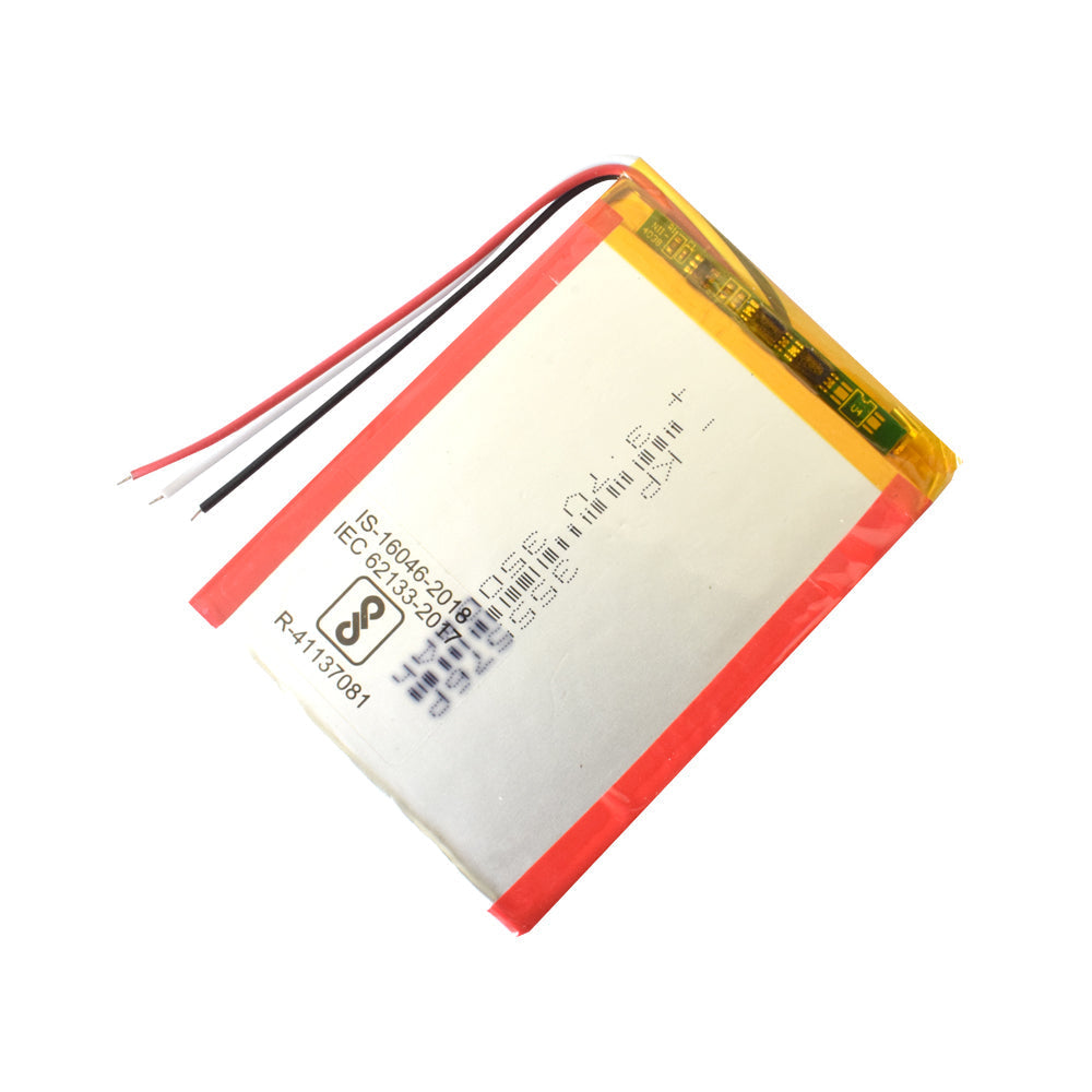 KP 3.7V 3500mAh Lithium Polymer Rechargeable Battery - Electra Traders | Electronic Components & Gadgets India