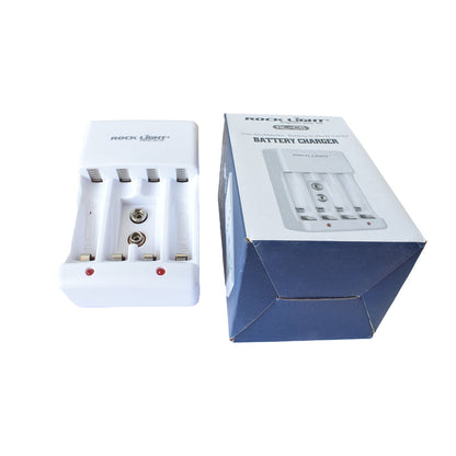 Rock Light RL-C5 Battery Charger for AA/AAA/ 9V Battery - Electra Traders | Electronic Components & Gadgets India