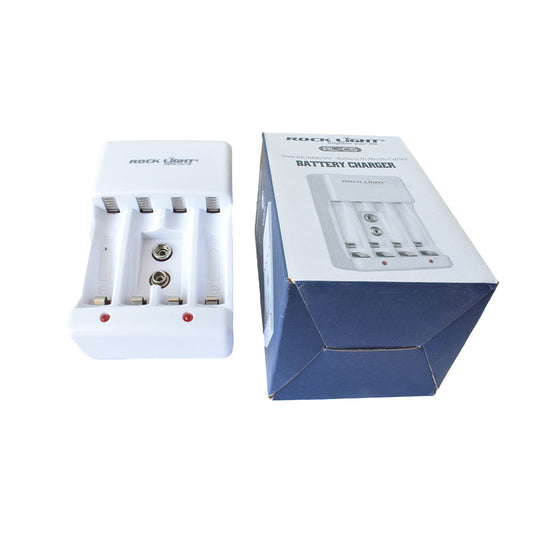 Rock Light RL-C5 Battery Charger for AA/AAA/ 9V Battery - Electra Traders | Electronic Components & Gadgets India