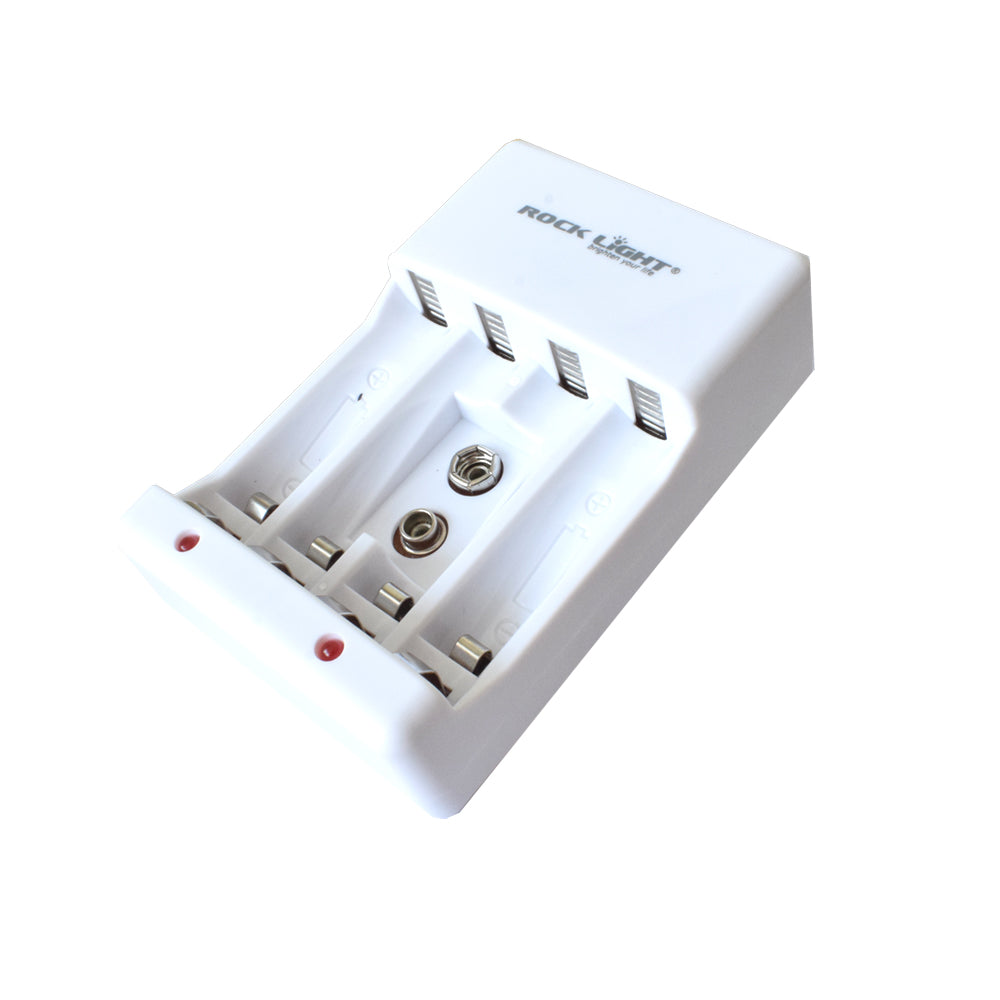 Rock Light RL-C5 Battery Charger for AA/AAA/ 9V Battery - Electra Traders | Electronic Components & Gadgets India