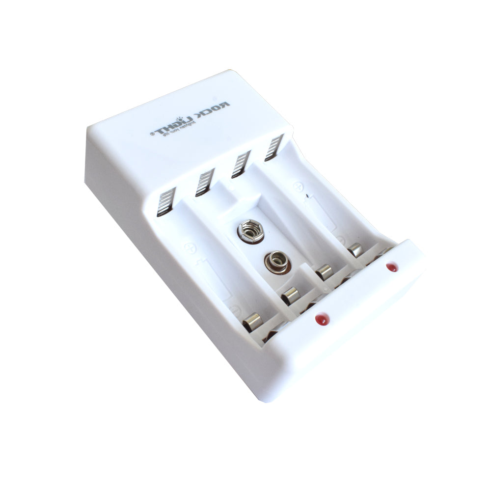 Rock Light RL-C5 Battery Charger for AA/AAA/ 9V Battery - Electra Traders | Electronic Components & Gadgets India