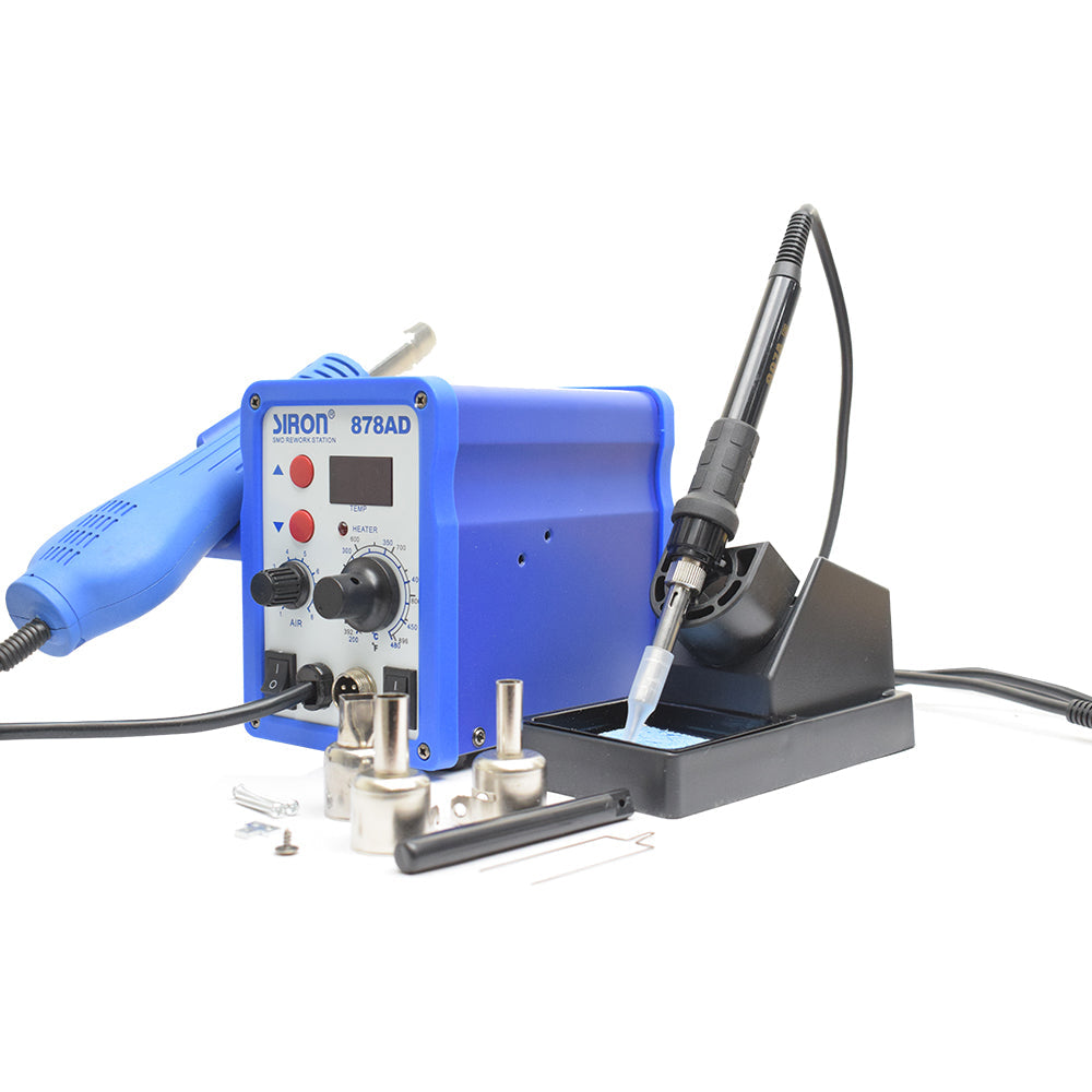 Siron 878AD 2 in 1 Rework Station - Electra Traders | Electronic Components & Gadgets India