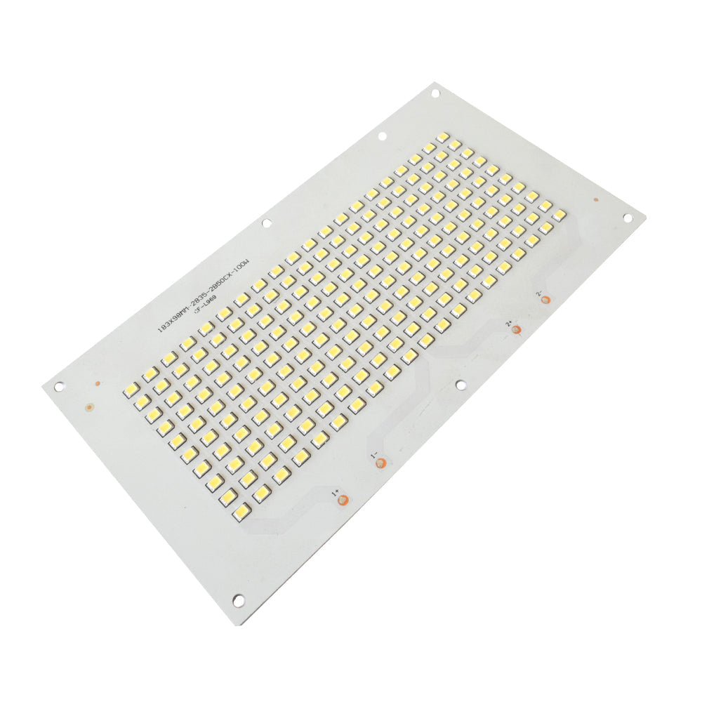 100W White 183 x 98mm Metal Core LED PCB For Street/Flood Lighting - Electra Traders | Electronic Components & Gadgets India