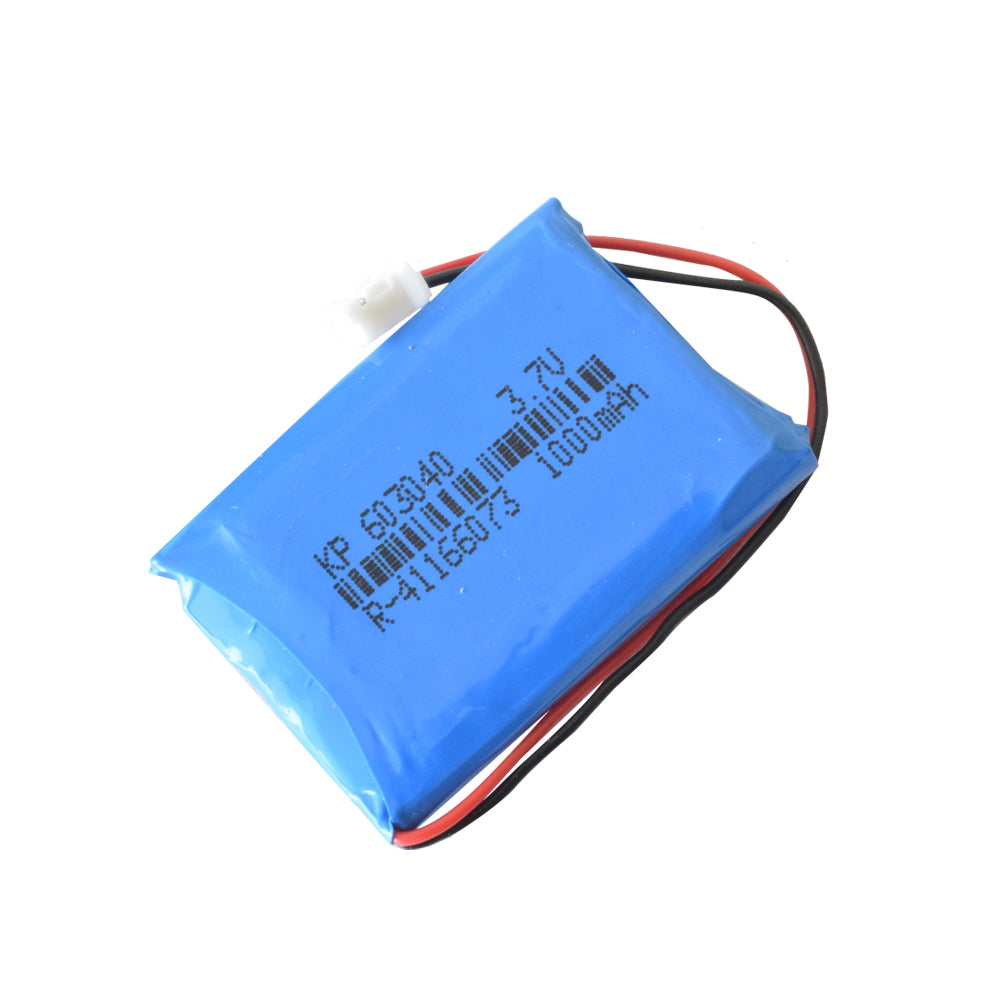 KP 603040 3.7V 1000mAh Lithium Polymer Battery - Electra Traders | Electronic Components & Gadgets India