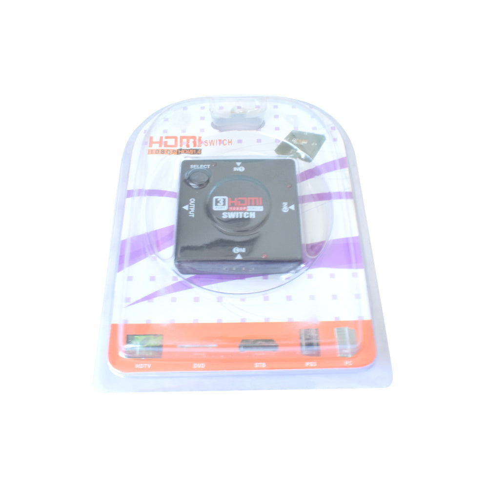 1 To Multi 3 Port HDMI Switch Switcher Box - Electra Traders | Electronic Components & Gadgets India