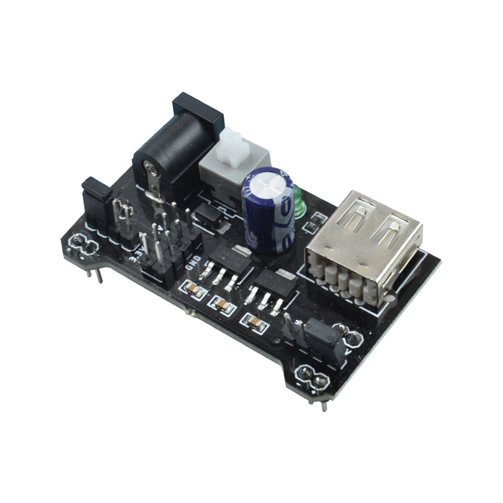 Breadboard 3.3V-5V Power Supply Module - Electra Traders | Electronic Components & Gadgets India