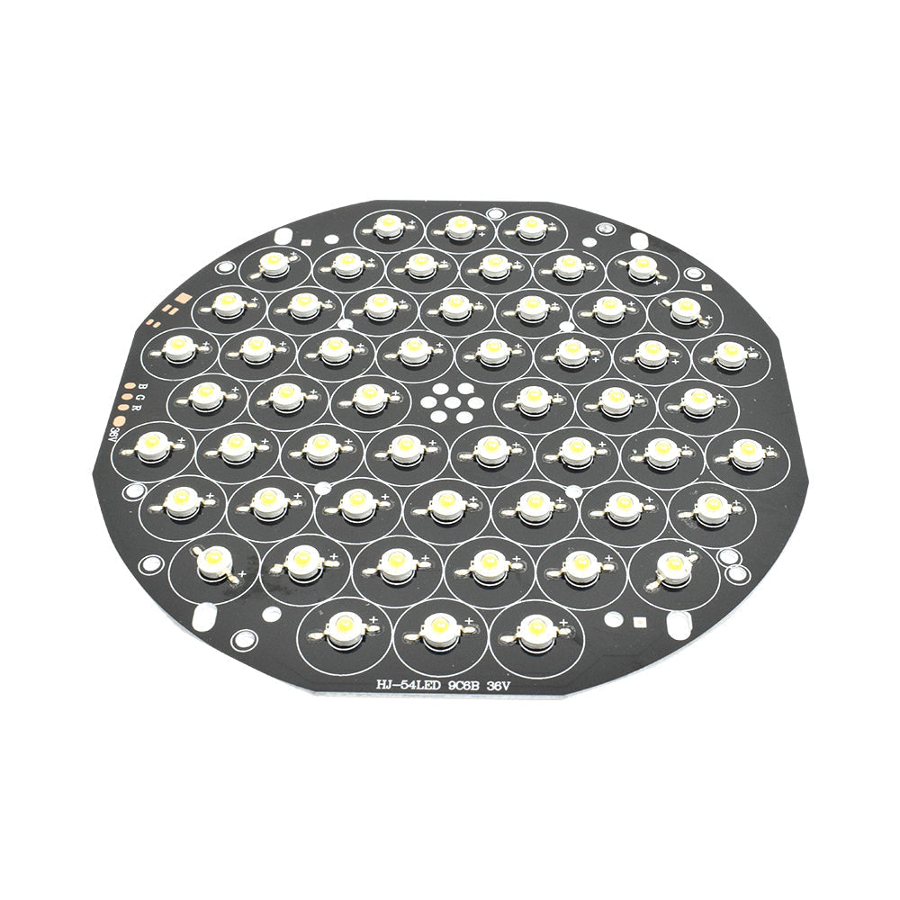 36V 54 LED 3W/3V 200mm Round Warm White Metal Core LED PCB - Electra Traders | Electronic Components & Gadgets India