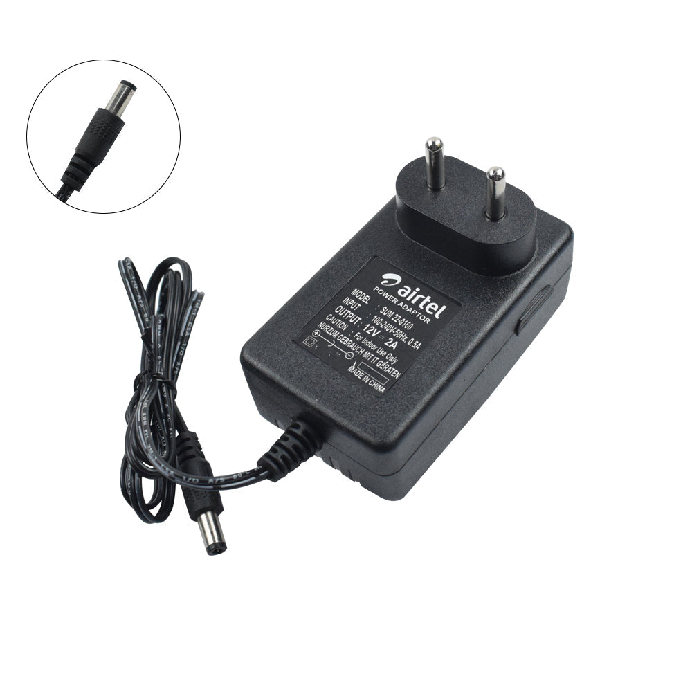 12V 2A/2.3A AC-DC Power Supply Adapter - Electra Traders | Electronic Components & Gadgets India