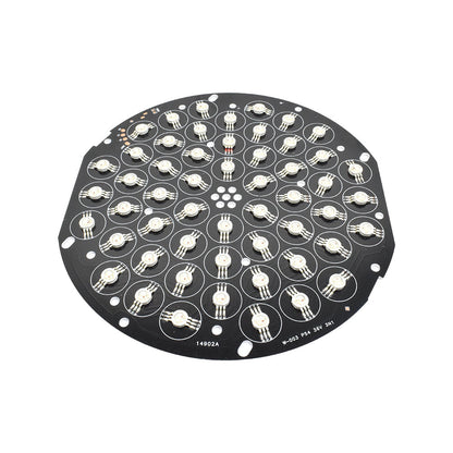 36V 54 LED RGB 200mm Round Metal Core LED PCB - Electra Traders | Electronic Components & Gadgets India