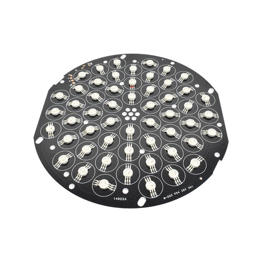 36V 54 LED RGB 200mm Round Metal Core LED PCB - Electra Traders | Electronic Components & Gadgets India