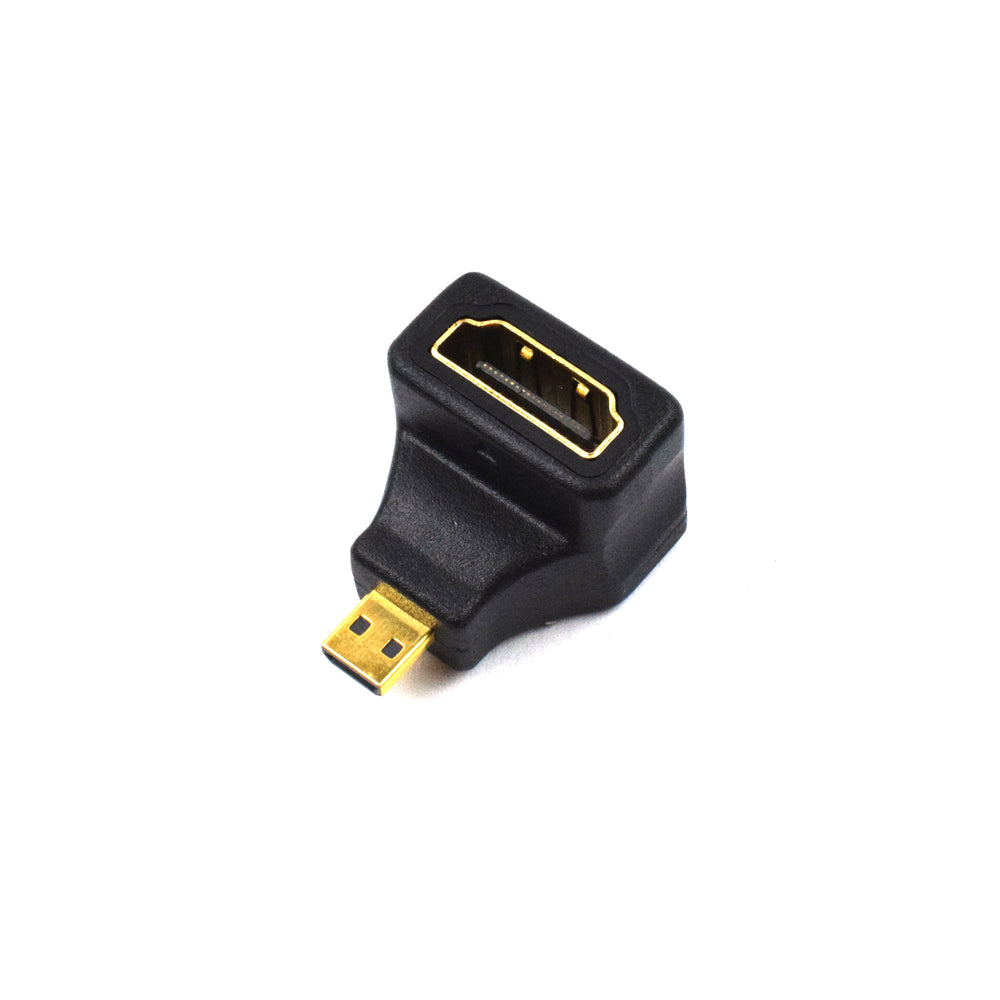 Micro HDMI Male to HDMI Female L Shape Adapter/Connector - Electra Traders | Electronic Components & Gadgets India