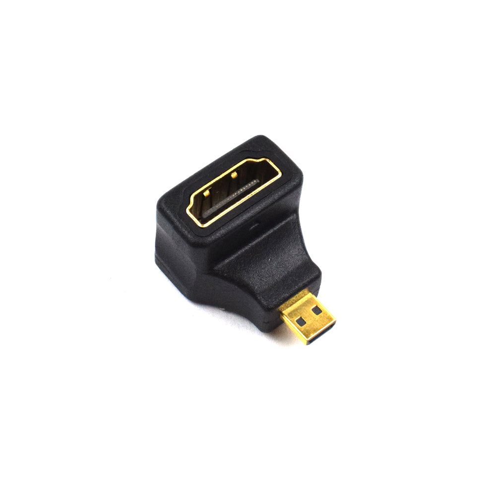 Micro HDMI Male to HDMI Female L Shape Adapter/Connector - Electra Traders | Electronic Components & Gadgets India