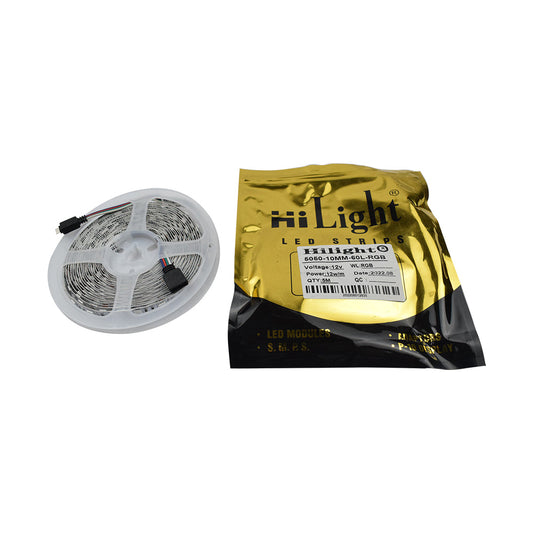 HiLight 12V 12W/m RGB LED 5 Meter Strip in SMD 5050 Package - Electra Traders | Electronic Components & Gadgets India