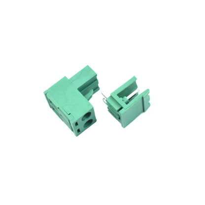 2 Pin Male and Female Pluggable Terminal Connector Right Angle Pitch 5.08mm - Electra Traders | Electronic Components & Gadgets India