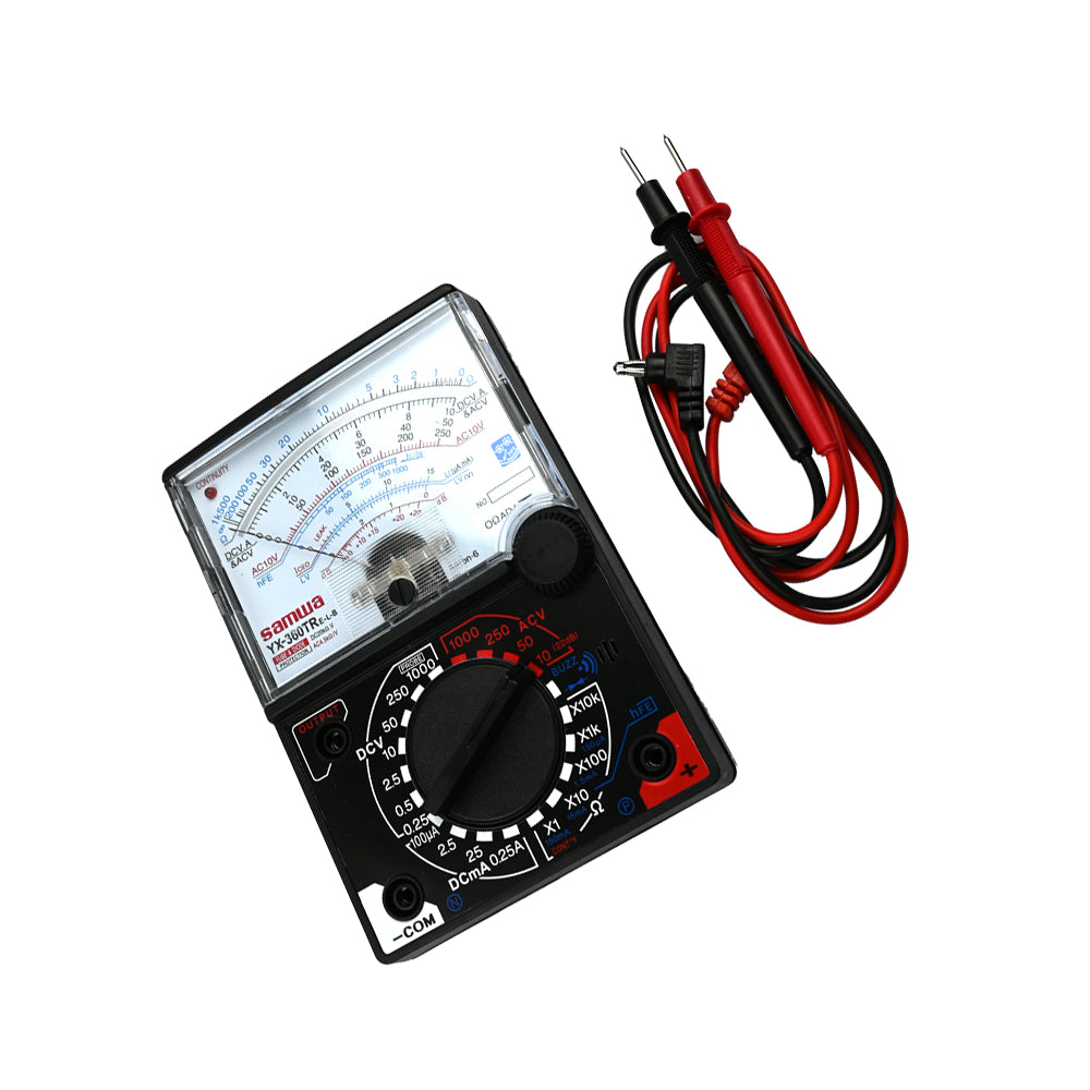 Samwa YX-360TR Analog Multitester with Fuse & Diode Protection - Electra Traders | Electronic Components & Gadgets India
