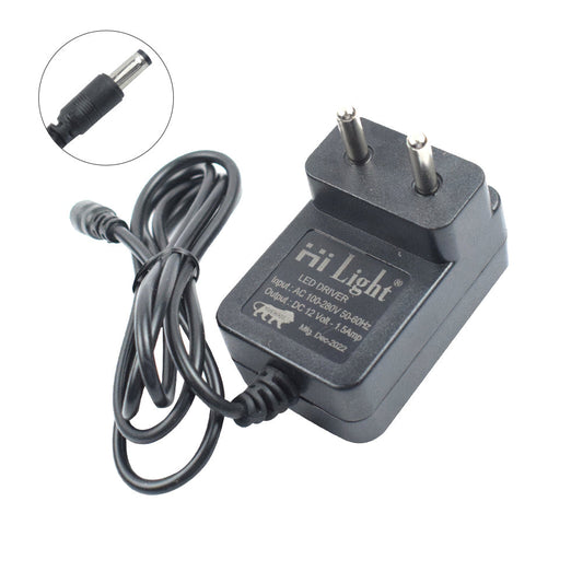 HiLight 12V 1.5A Power Adaptor - Electra Traders | Electronic Components & Gadgets India