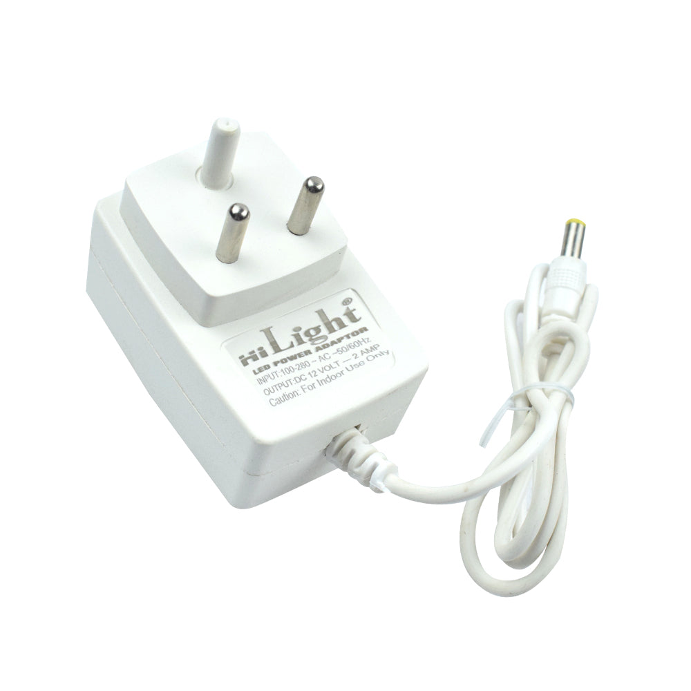 HiLight 12V 2A LED Power Adaptor - Electra Traders | Electronic Components & Gadgets India