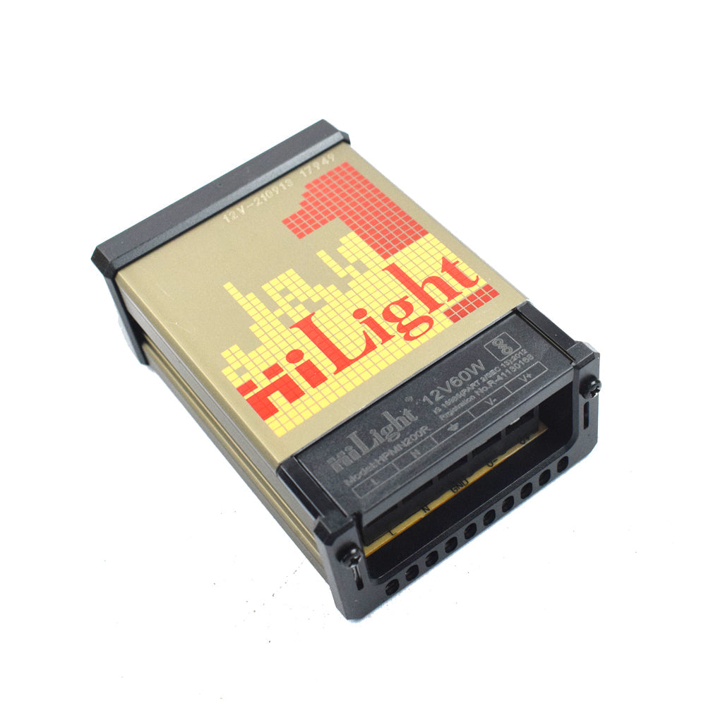 HiLight 12V 60W Rain Proof LED Driver Power Supply - Electra Traders | Electronic Components & Gadgets India