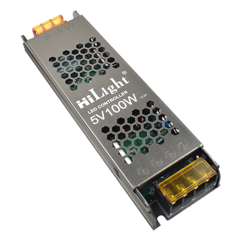HiLight 5V 100W 20A LED Controller Power Supply - Electra Traders | Electronic Components & Gadgets India