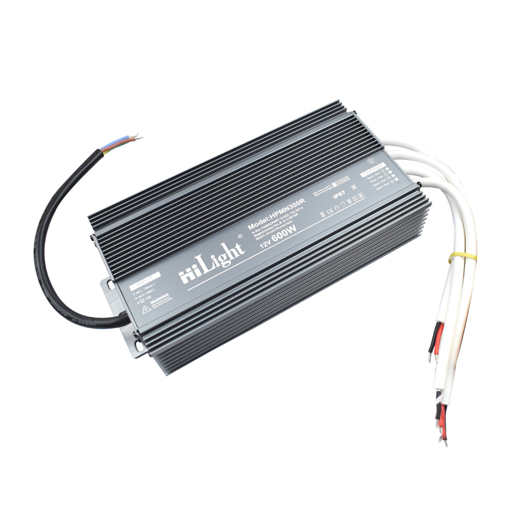 HiLight 600W 12V 4 Output IP67 Waterproof LED Drive Power Supply - Electra Traders | Electronic Components & Gadgets India