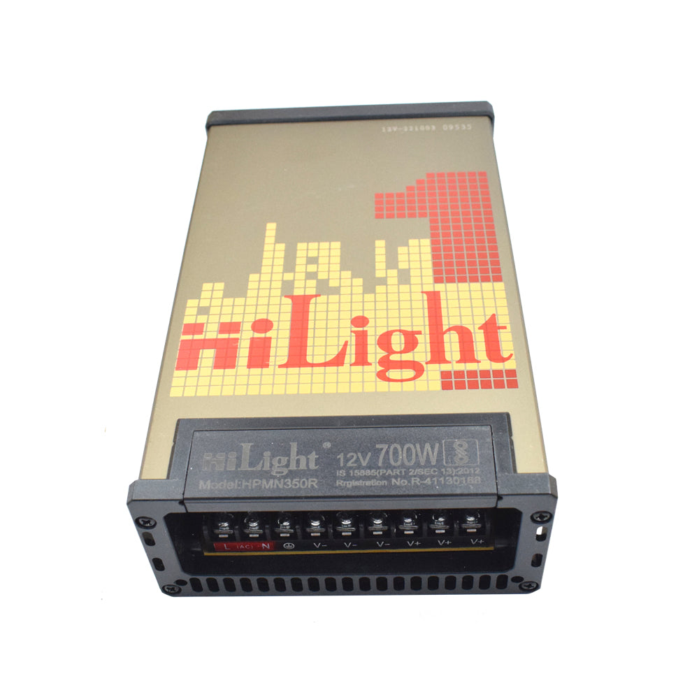 Hilight 12V 700W Rain Proof Power Supply for LED Drives - Electra Traders | Electronic Components & Gadgets India