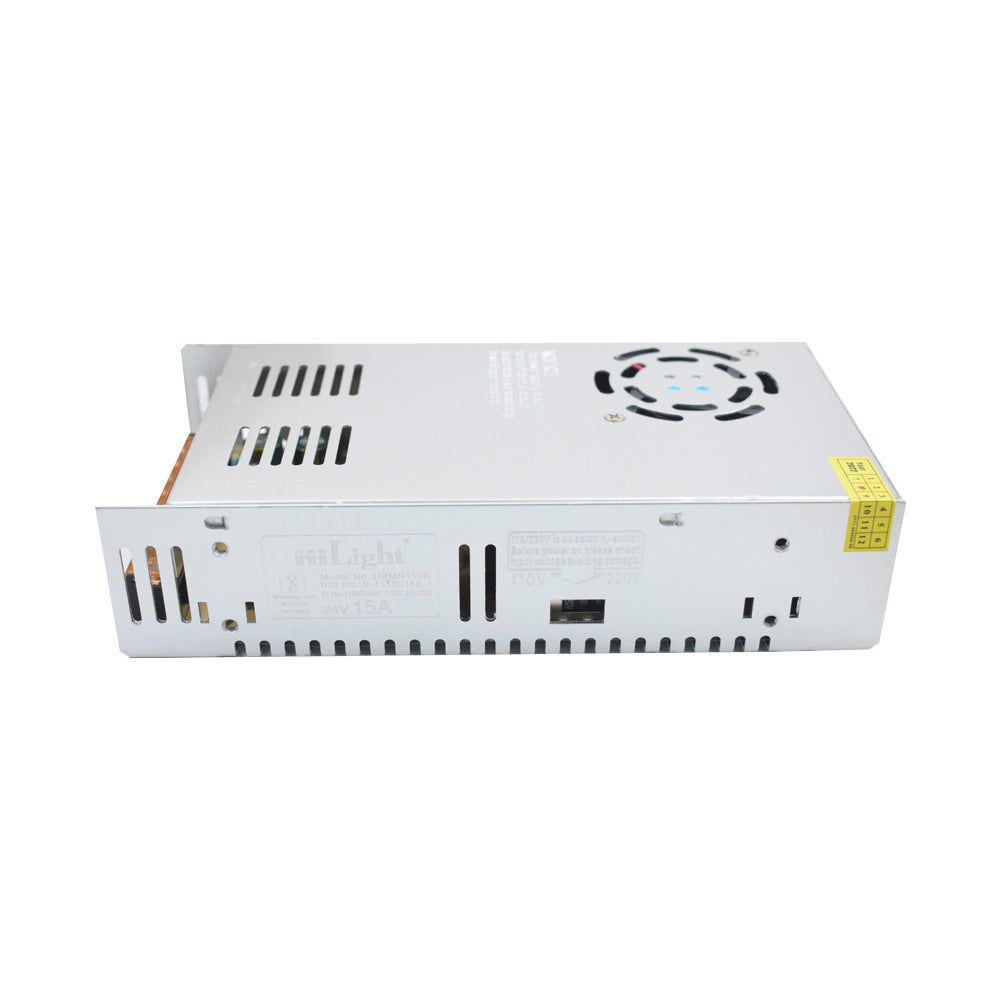 Hilight 24V 15A SMPS Power Supply with Inbuild Automatic Fan Control Circuit - Electra Traders | Electronic Components & Gadgets India