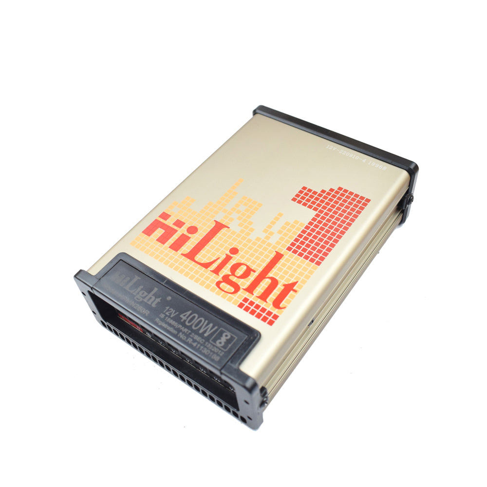 Hilight 12V 400W Rain Proof Power Supply for LED Drives - Electra Traders | Electronic Components & Gadgets India