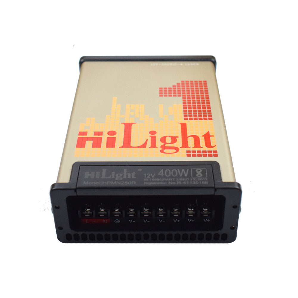 Hilight 12V 400W Rain Proof Power Supply for LED Drives - Electra Traders | Electronic Components & Gadgets India