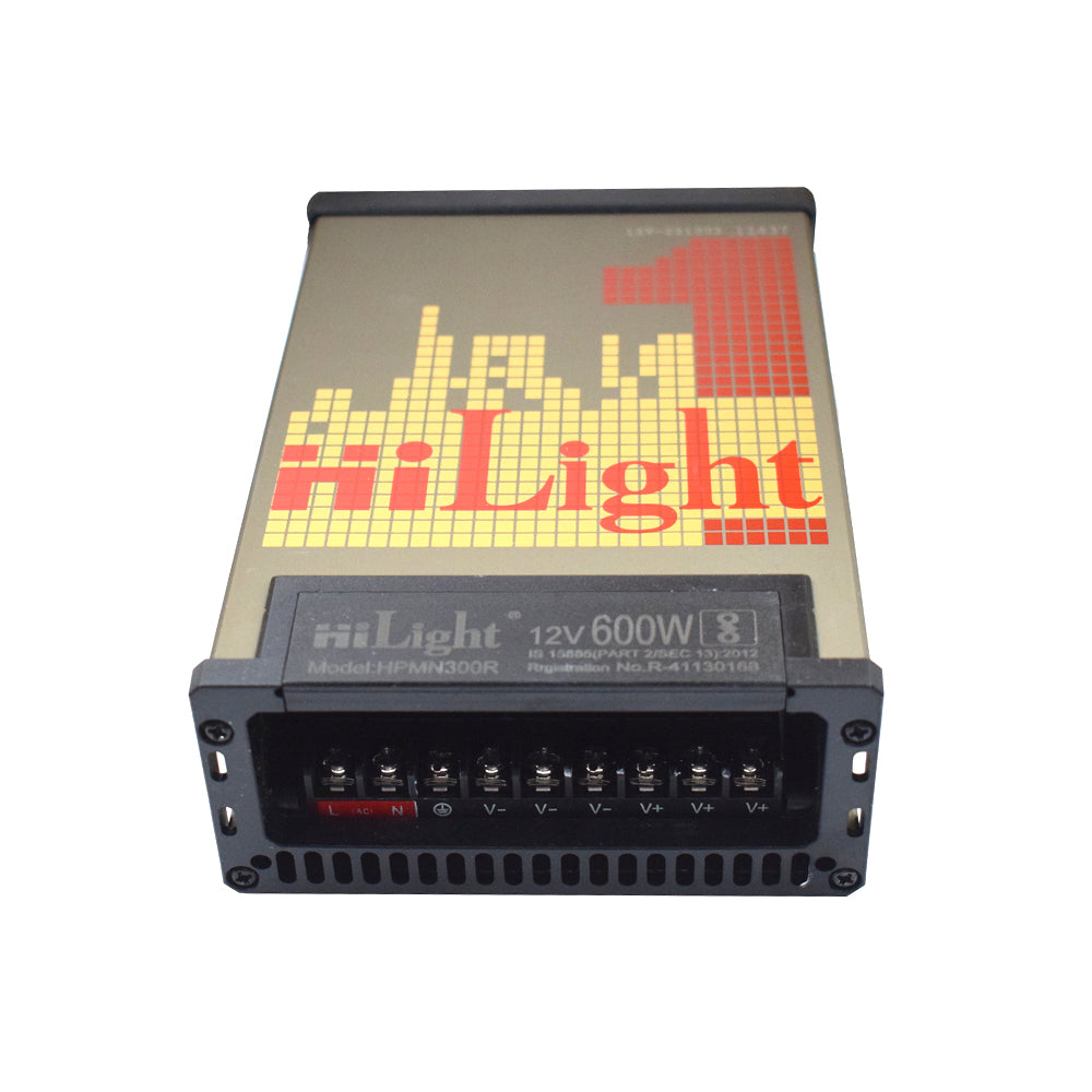 HiLight 12V 600W Rain Proof Power Supply for LED Drives - Electra Traders | Electronic Components & Gadgets India