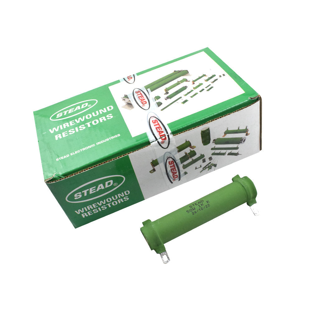 Stead 1k Ohm 50W Wire Wound Resistor - Electra Traders | Electronic Components & Gadgets India