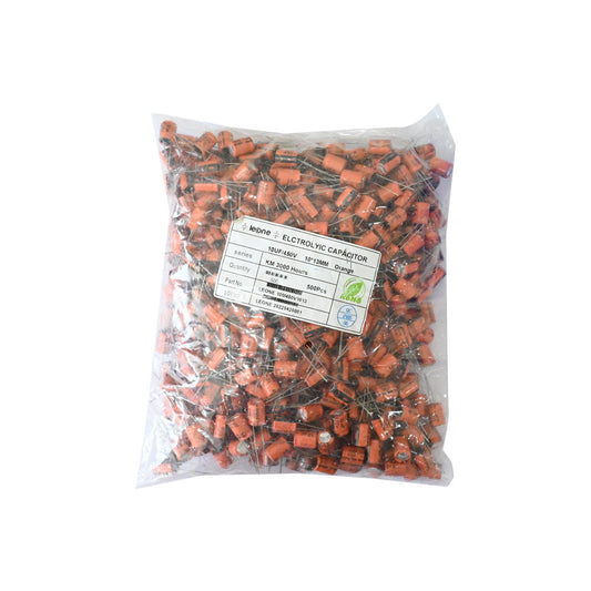 Leone 10uF 450V Electrolytic Capacitor - Electra Traders | Electronic Components & Gadgets India