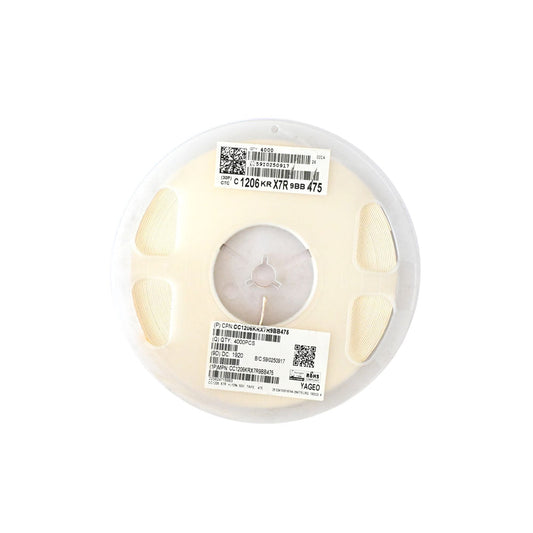 YAGEO 4700nf 4.7uf 50V 1206 SMD Capacitor (Pack of 4000) - Electra Traders | Electronic Components & Gadgets India