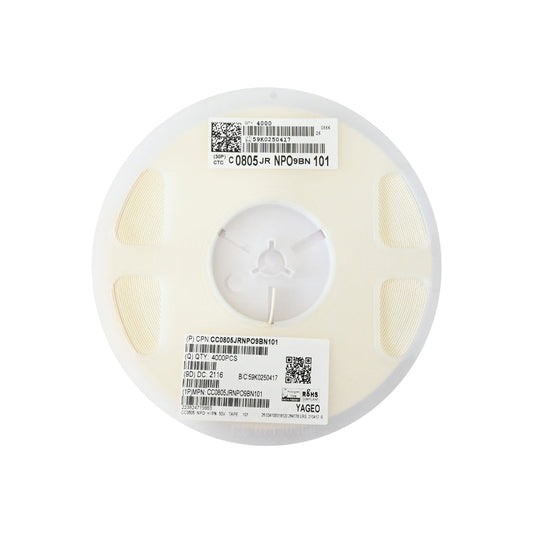 YAGEO 100pf 0.01nf 50V 0805 SMD Capacitor (Pack of 4000) - Electra Traders | Electronic Components & Gadgets India