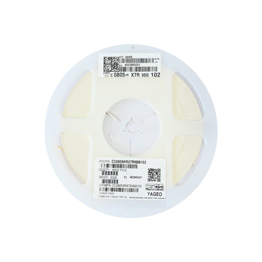 YAGEO 1nf 50V 0805 SMD Capacitor (Pack of 4000) - Electra Traders | Electronic Components & Gadgets India