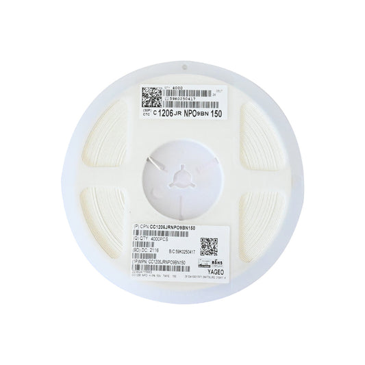 YAGEO 15pf 0.015nf 50V 1206 SMD Capacitor (Pack of 4000) - Electra Traders | Electronic Components & Gadgets India