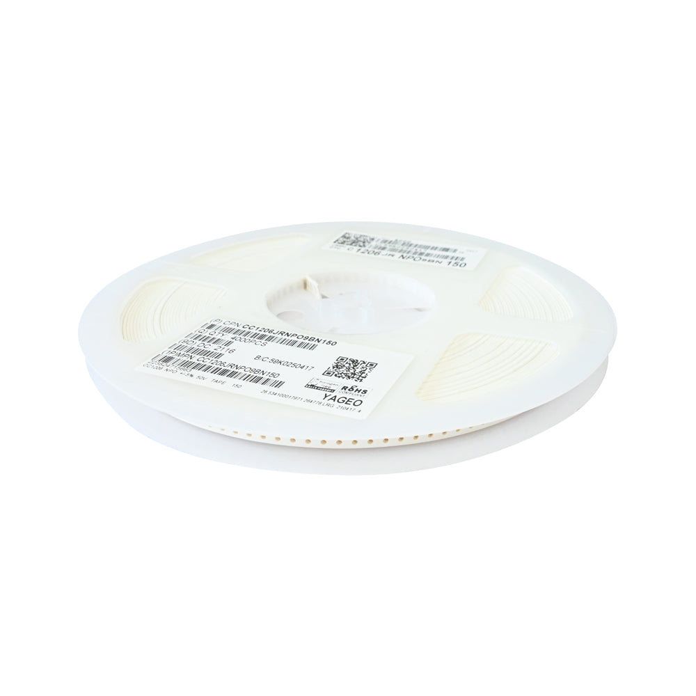 YAGEO 15pf 0.015nf 50V 1206 SMD Capacitor (Pack of 4000) - Electra Traders | Electronic Components & Gadgets India