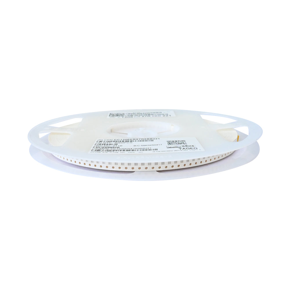 YAGEO 220pf 0.22nf 50V 1206 SMD Capacitor (Pack of 4000) - Electra Traders | Electronic Components & Gadgets India