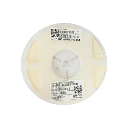 YAGEO 150pf 0.15nf 50V 1206 SMD Capacitor (Pack of 4000) - Electra Traders | Electronic Components & Gadgets India