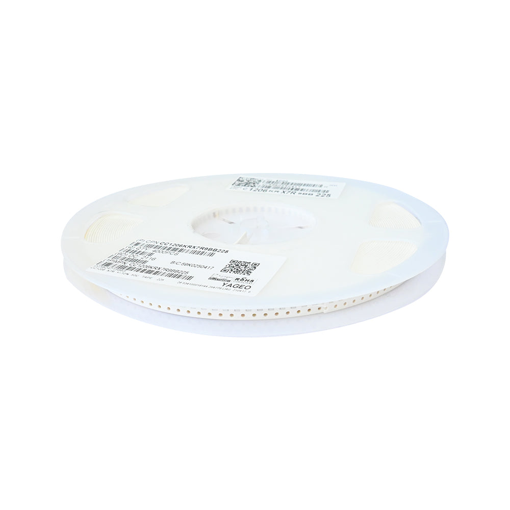YAGEO 2200nf 2.2uf 50V 1206 SMD Capacitor (Pack of 4000) - Electra Traders | Electronic Components & Gadgets India