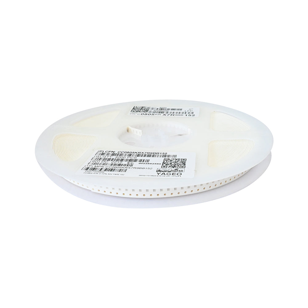YAGEO 1.5nf 50V 0805 SMD Capacitor (Pack of 4000) - Electra Traders | Electronic Components & Gadgets India