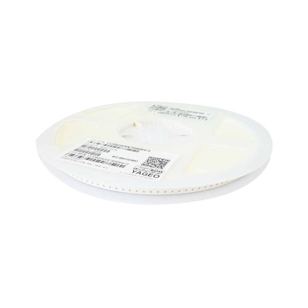 YAGEO 47nf 0.047uf 50V 0805 SMD Capacitor (Pack of 4000) - Electra Traders | Electronic Components & Gadgets India