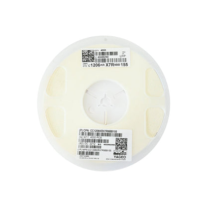 YAGEO 155 1.5uf 50V 1206 SMD Capacitor (Pack of 4000) - Electra Traders | Electronic Components & Gadgets India