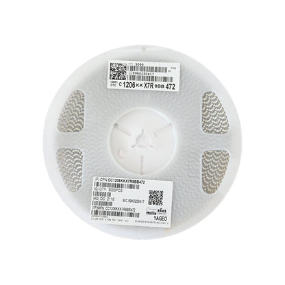 YAGEO 4700pf 4.7nf 50V 1206 SMD Capacitor (Pack of 3000) - Electra Traders | Electronic Components & Gadgets India