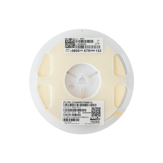 YAGEO 15nf 0.15uf 50V 0805 SMD Capacitor (Pack of 4000) - Electra Traders | Electronic Components & Gadgets India